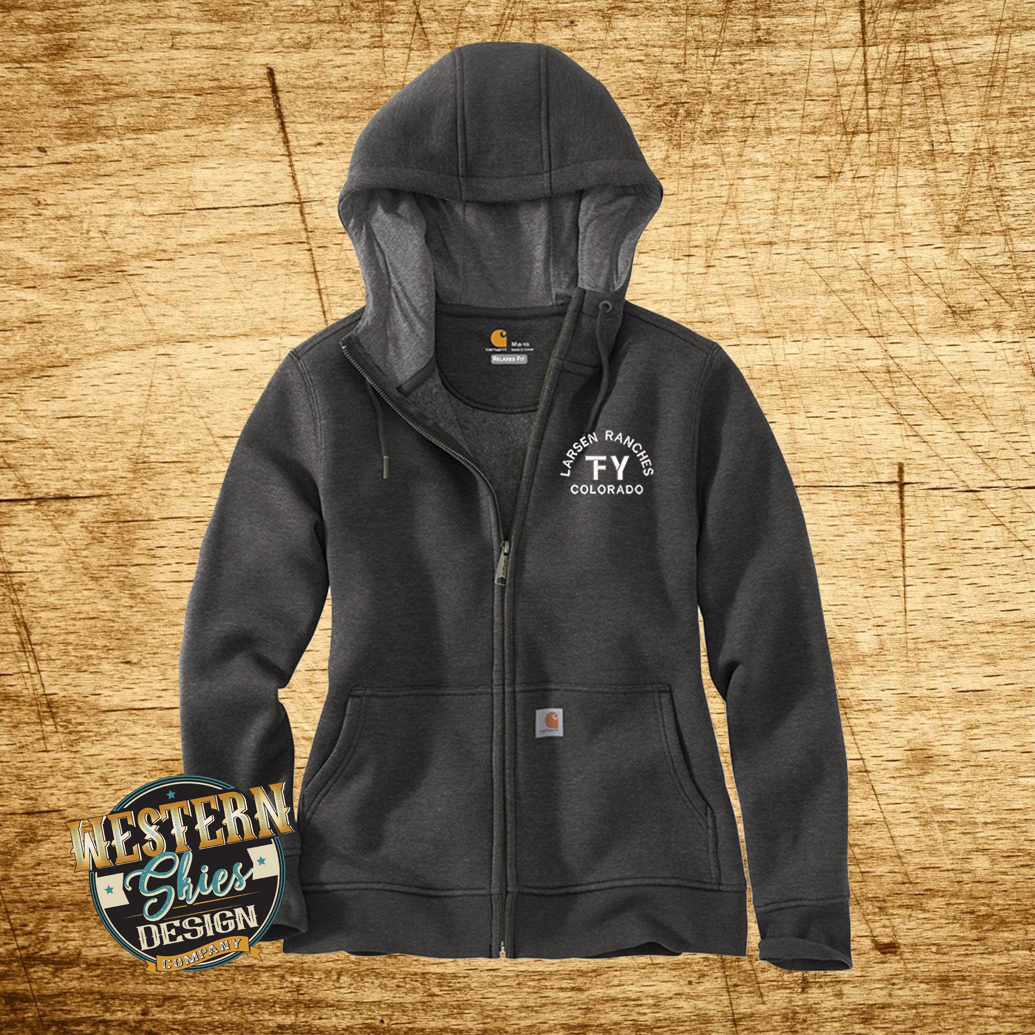 Carhartt Womens Clarksburg Zip Hoodie Custom Embroidery