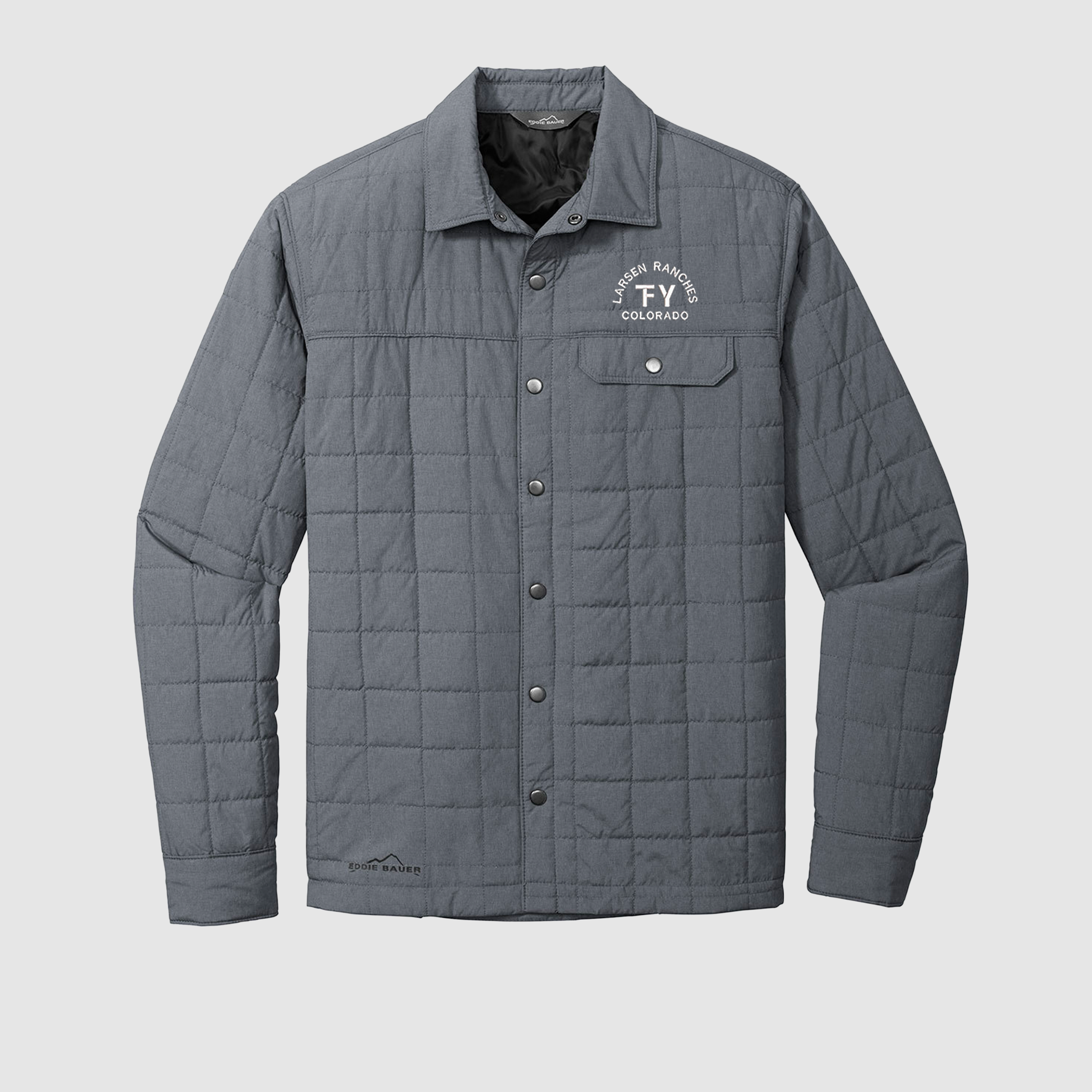 Eddie Bauer EB502 Shirt Jac, Charcoal Grey Heather / XS