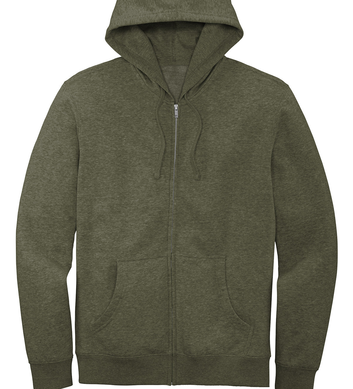 District VIT Cotton Fleece Full Zip Hoodie Sweatshirt