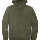 District VIT Cotton Fleece Full Zip Hoodie Sweatshirt