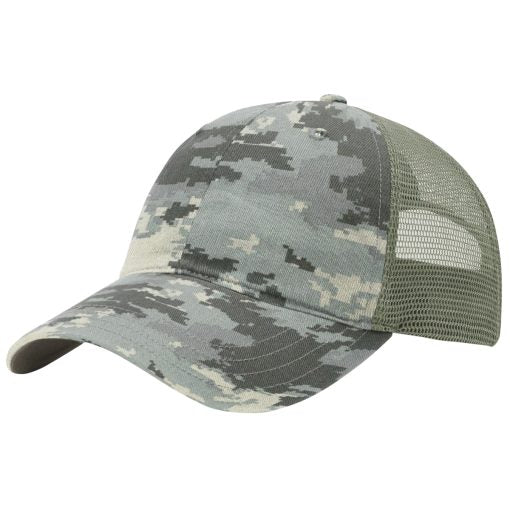 Richardson 111 Printed Washed Trucker - Custom Embroidered