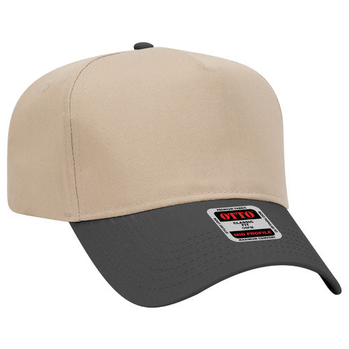Otto 5 Panel Mid Profile Hat - Custom Embroidered