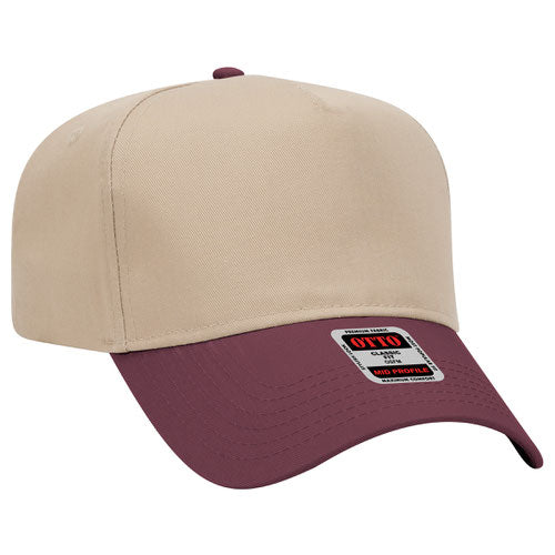 Otto 5 Panel Mid Profile Hat - Custom Embroidered