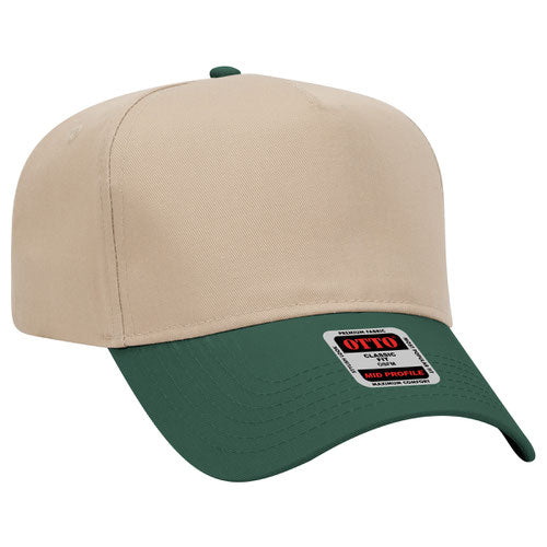 Otto 5 Panel Mid Profile Hat - Custom Embroidered