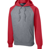 Sport-Tek Raglan Colorblock Pullover Hooded Sweatshirt