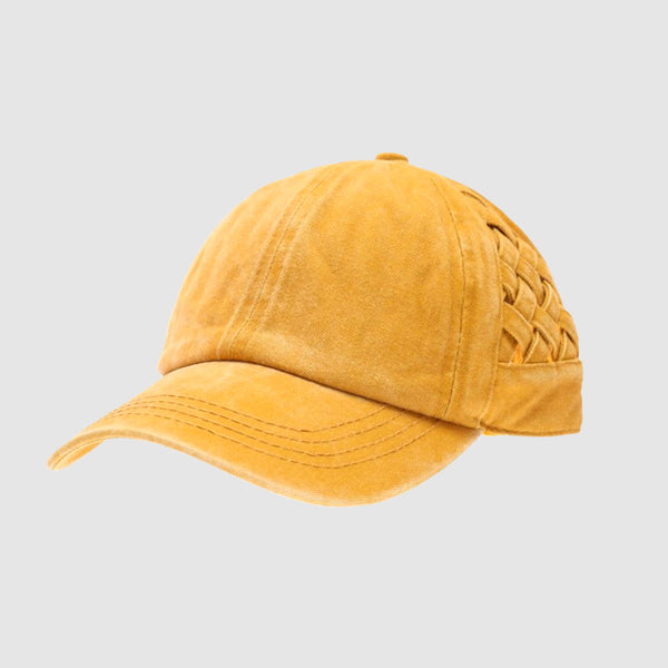isecai Whimgy Beanie Brown×Yellow Kai Beanie - Yarn Beanie in Yellow | Lack of Color [US]