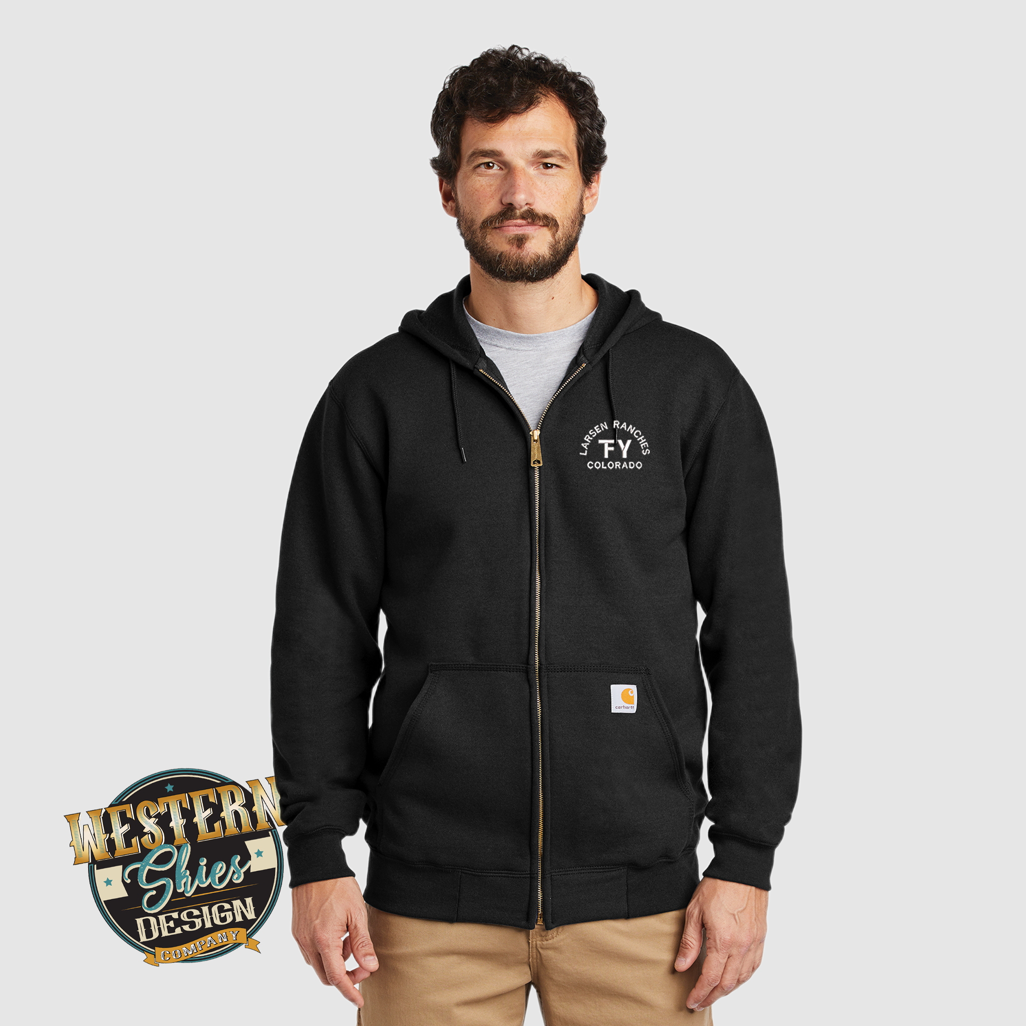 Carhartt Midweight Zip Up Sweatshirt - Custom Embroidery – Western Carhartt Midweight Zip Up Sweatshirt - Custom Embroidery – Western