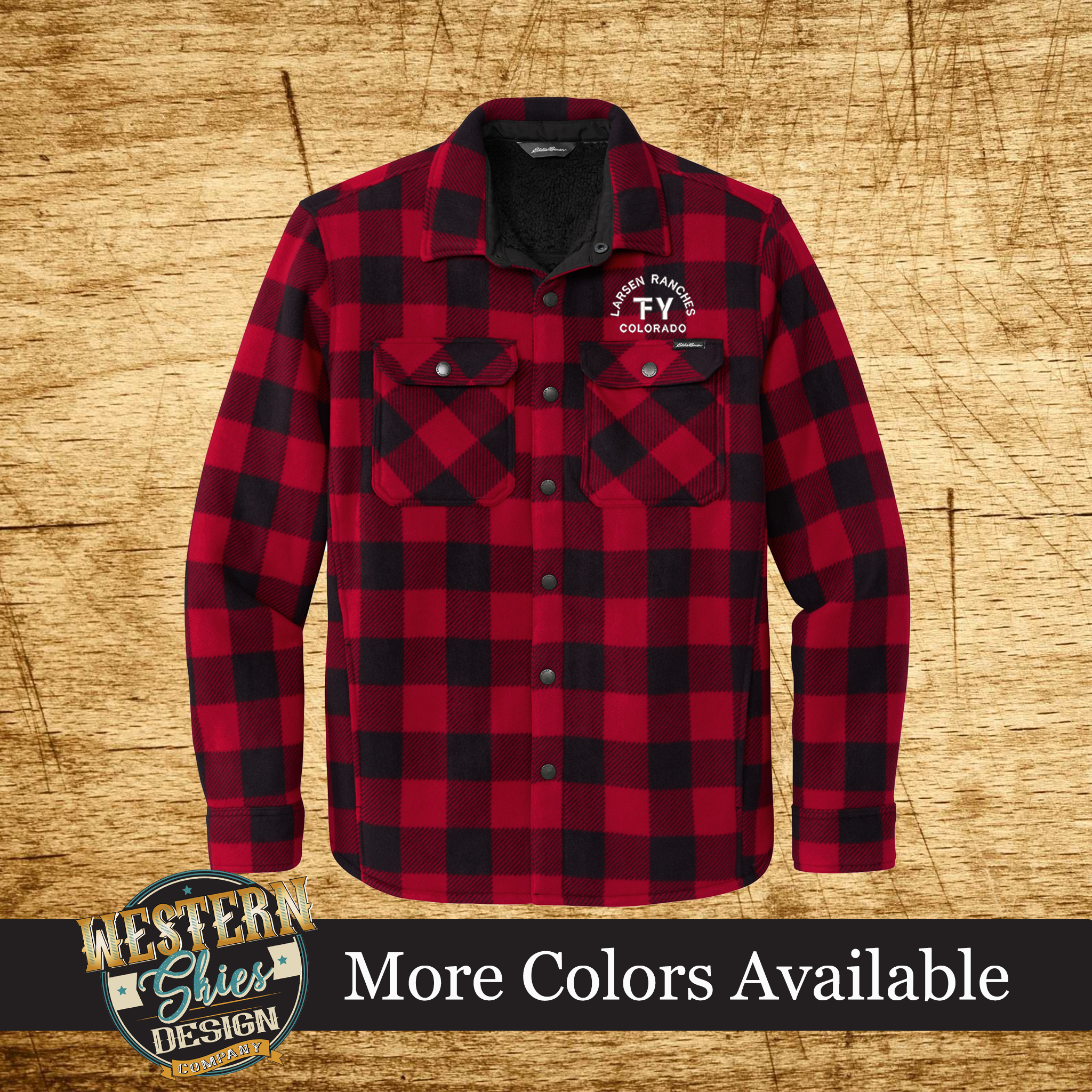 商品画像：Vtg 90s Eddie Bauer M Tall Black Red Check Flannel Long 2
