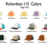 Richardson 115 Low Pro - Custom Embroidered