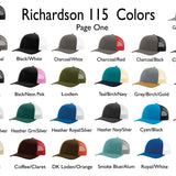 Richardson 115 Low Pro - Custom Embroidered