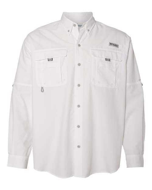 Columbia Men's Bahama II Long-Sleeve Shirt, White, M