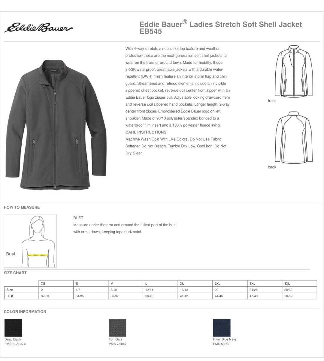 Eddie Bauer® Ladies Stretch Soft Shell Jacket - Western Skies Design Company