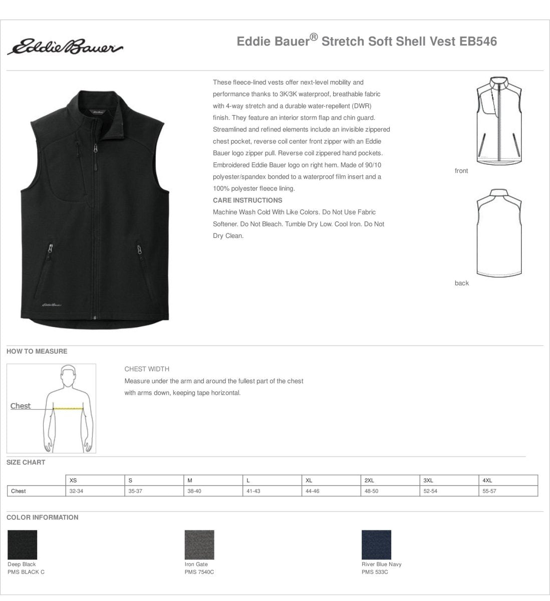 Eddie Bauer Stretch Soft Shell Vest Custom Made Embroidered Western Eddie bauer stretch soft shell vest custom made embroidered western
