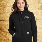 Ladies Carhartt Clarksburg Zip Hoodie -Custom Logo - Embroidered Ranch Brand - Farm and Ranch Clothing